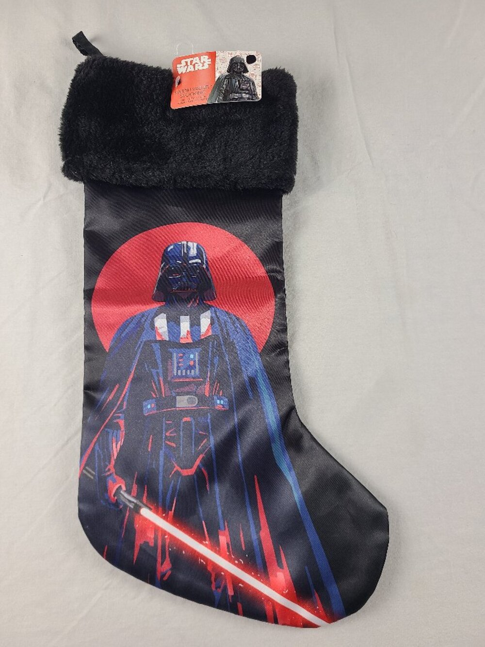 Disney Star Wars Darth Vader Stocking Christmas Black & Red